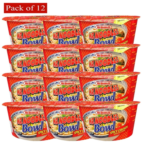 Mr. Noodle Spicy Chicken Simulated Flavour 110g - Pack of 12