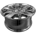 thumbnail image 3 of Wheel For 2014-2019 Chevrolet Silverado 1500 20 inch 6 Lug Chrome Rim Fits R20 Tire, 3 of 5