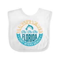 Inktastic Fort Myers Beach Florida Vacation Boys or Girls Baby Bib
