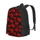 thumbnail image 1 of Fotbe Red Skulls Mochila para Hombre y Mujer - Tela Oxford 600D Resistente - Mochila Impermeable de Gran Capacidad para Escuela, Viajes y Senderismo, 1 of 6