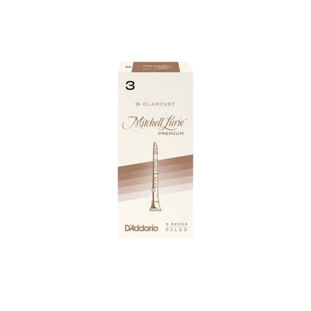 Mitchell Lurie Premium Bb Clarinet Reeds, Strength 2.0, 5 Pack