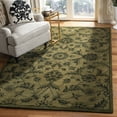 thumbnail image 2 of SAFAVIEH Antiquity May Floral Wool Area Rug, Olive/Green, 6' x 6' Square, 2 of 12