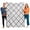 Slate Blue, Crimson, variant on Flannel Throw Blanket for Couch Sofa Bed, Farm Orange Blue Lattice Soft Cozy Warm Fuzzy Blanket 40x50in