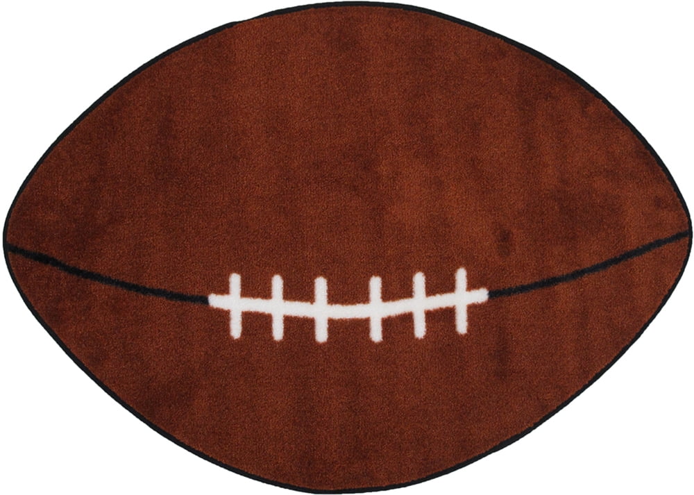 Fun Rugs Fun Time Shape Area Rug FTS009 Football Brown Football