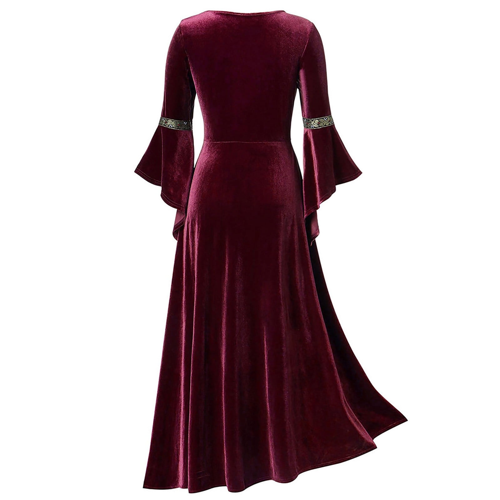 Robe Victorienne Médiévale Femme - Costume Renaissance Gothique - Pour Mariage, Cosplay, Soirée à Thème - Style Rétro Vintage - 4