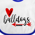 thumbnail image 4 of Inktastic Bulldogs with Heart and Arrow Boys or Girls Baby Bib, 4 of 4