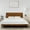 Caramel, variant on Acacia Serenity Bed Frame with Headboard Solid Wood Platform Bed, Queen Bed Frame, Tall Headboard Wood Bed Compatible with All Mattress Types, No Box Spring Needed, Quick & Easy Assembly, Caramel