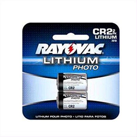 Rayovac  Lithium Photo Battery CR2 Size Carded 2 Pack, 3.0-volt