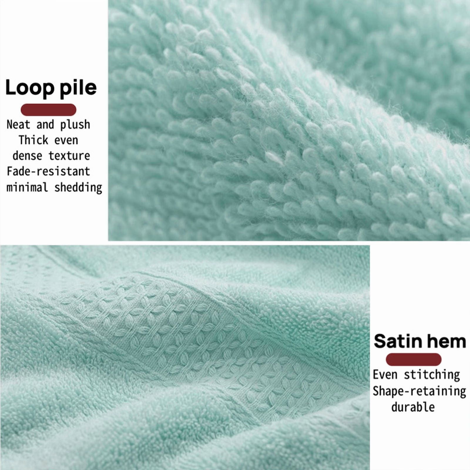 Muddy Cat Towels Luxury Bath Towel Set of 6 Pieces, 100% Turkish Cotton, Ultra Soft & Highly Absorbent for Everyday Use, 2 (700GSM) Bath Towels, 2 Hand Towels, 2Washcloths，Emerald Green