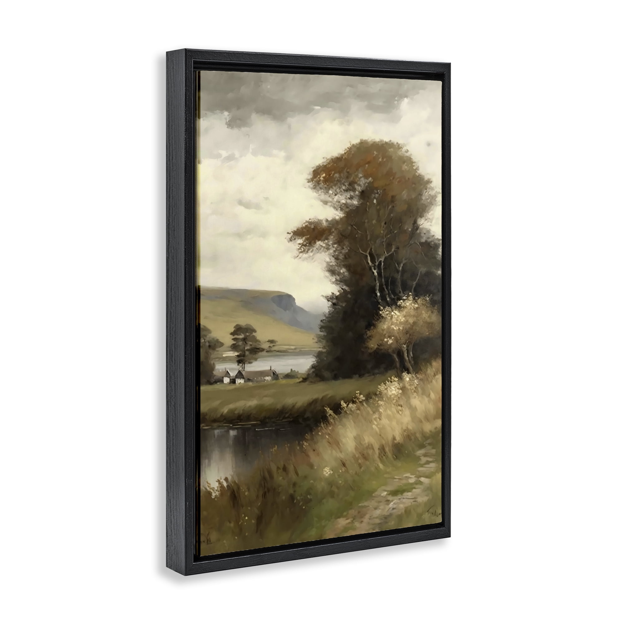 Stupell Industries House By The Water Retreat Black Framed Floater Canvas Wall Art, design by Creative Studio