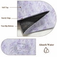 thumbnail image 6 of Area Rug for Living Room, Light Purple Flowers Non-Slip Indoor Large Carpet for Bedroom/Dining Room, Spring Vintage Flowers Rustic Plants Washable Low-Profile Floor Mat Runner Rugs - 3 x 5 Ft, 6 of 7
