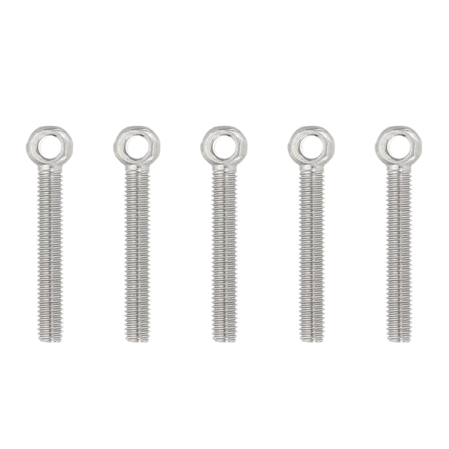 Uxcell 5Pcs M5x39mm Machinery Lifting Shoulder Eye Bolts Threaded Screw Eyebolt
