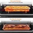 thumbnail image 2 of 12.8in Oven Fryer Tray Basket TeqHome Oil-Free Cookie Sheet Tray Grill for Baking Cooking Premium Iron Material, 2 of 7