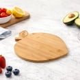 thumbnail image 4 of Cook with Color 9.5x12-Inch Decorative Wood Cutting and Serving Board, Peach, 4 of 5