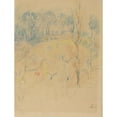thumbnail image 2 of Berthe Morisot 15x18 Gold Ornate Wood Frame and Double Matted Museum Art Print Titled - Spring Landscape (C. 1890-1891), 2 of 4
