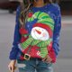 thumbnail image 2 of Sudadera de cuello redondo transpirable cómoda de manga larga con estampado de moda para mujer Fridja bvmnju6609, 2 of 5