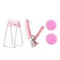 thumbnail image 2 of Tazón Pinzas Soporte de abrazadera de licencia caliente para cocinar Pinzas de cocina, Pinzas de soporte de pinza de licencia caliente para herr Rosa con mantel Macarena pinza de placa caliente, 2 of 8