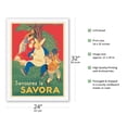 thumbnail image 2 of Savor Savora (Savourez la Savora) Mustard-Based Condiment - Vintage French Advertising Poster by Leonetto Cappiello c.1930 - Japanese Unryu Rice Paper Art Print 24 x 32 in, 2 of 4