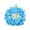 Blue, variant on Gardjoe Mop Ball Squeaky Dog Toy for Teeth Cleaning and Self-Entertainment, Interactive Chew Toy with Textured Bite Surface, 3.94x3.94in