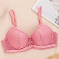 thumbnail image 2 of Summer Fashion Plus Size Sports Bras for Women 2025 Solid Color Lace Thin Style Ventilate Back Buckle Steel Rim Up to 65% off!, 2 of 8