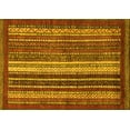 thumbnail image 1 of Ahgly Company Indoor Rectangle Abstract Yellow Modern Area Rugs, 2' x 4', 1 of 4
