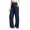 Navy, variant on CBASIHI Womens Wide Leg Sweatpants with Pockets High Waisted Elastic Waist Casual Fall Baggy Lounge Pants Gray S-3XL