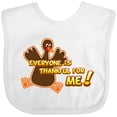 thumbnail image 3 of Inktastic Everyone is Thankful for Me Boys or Girls Baby Bib, 3 of 4