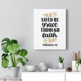 thumbnail image 5 of Scripture Walls  Grace Through Faith Ephesians 2:8 Bible Verse Canvas Christian Wall Art Ready to Hang Unframed, 5 of 12