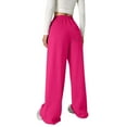thumbnail image 6 of Tiweut Girl's Bowknot Baggy Sweatpants Cute Straight Leg Athletic Pants With Pockets Clothes For Teen Girls,Hot Pink,6-7 Y, 6 of 8