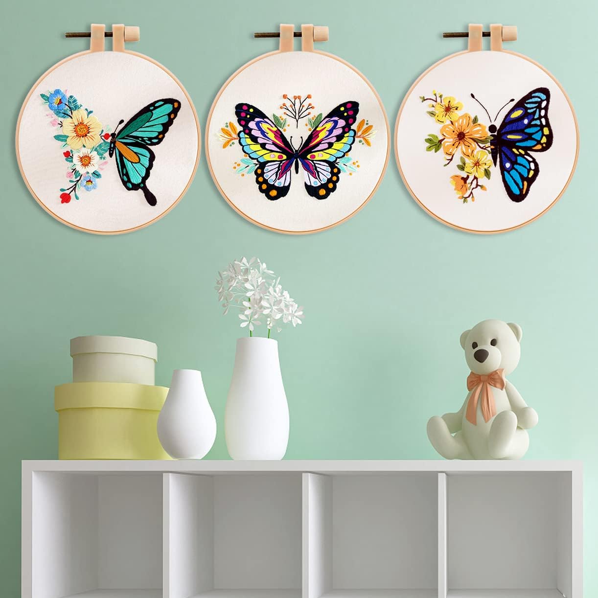 Vetpw Embroidery Kit for Beginners, 3-Pack photo 3