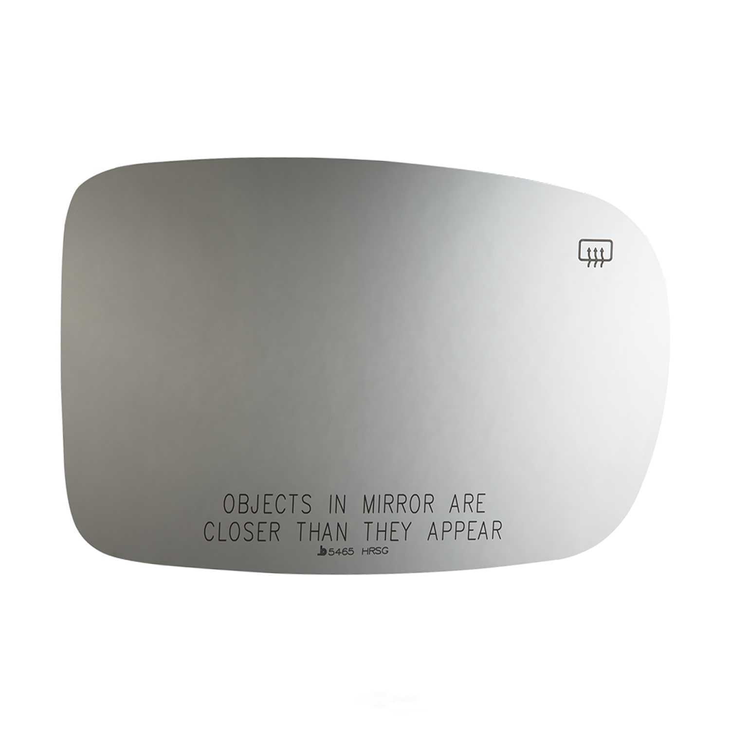 Burco Side View Mirror Replacement Glass with Motor Mount Plate - Clear Glass - 5465HRSG