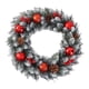 thumbnail image 4 of Corona navideña Corona navideña artificial Corona para puerta de entrada Bayas rojas Navidad Rojo, 4 of 9