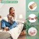 thumbnail image 2 of Uxcell 16-Pack Protectores de Piso para Patas de Silla, Copas de Silicona de 0.94-1.14 Pulgadas, Almohadillas de Muebles de Fieltro, Fundas para Patas de Silla [Blanco Transparente], 2 of 7