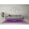thumbnail image 3 of Ahgly Company Indoor Rectangle Medallion Purple Traditional Area Rugs, 7' x 9', 3 of 4