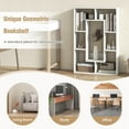 thumbnail image 6 of Costway 2 PCS 7-Cube Geometric Bookshelf with Anti-Toppling Device Modern Open Bookcase White, 6 of 10