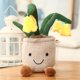 thumbnail image 1 of 25/35cm Lifelike Succulent Plants Plush Stuffed Decoration Toy Soft Bookshelf Decor Doll Potted Flowers Pillow for Girls Gift28cm yellow2 Deng Xun unisex, 1 of 2