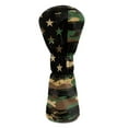 thumbnail image 2 of Pzuqiu Camo Flag Golf Club Head Covers Premium Leather Headcovers Stylish Funny Driver Covers Easy to Wear Protect Against Scratches and Damage Fit Most Clubs, 2 of 8