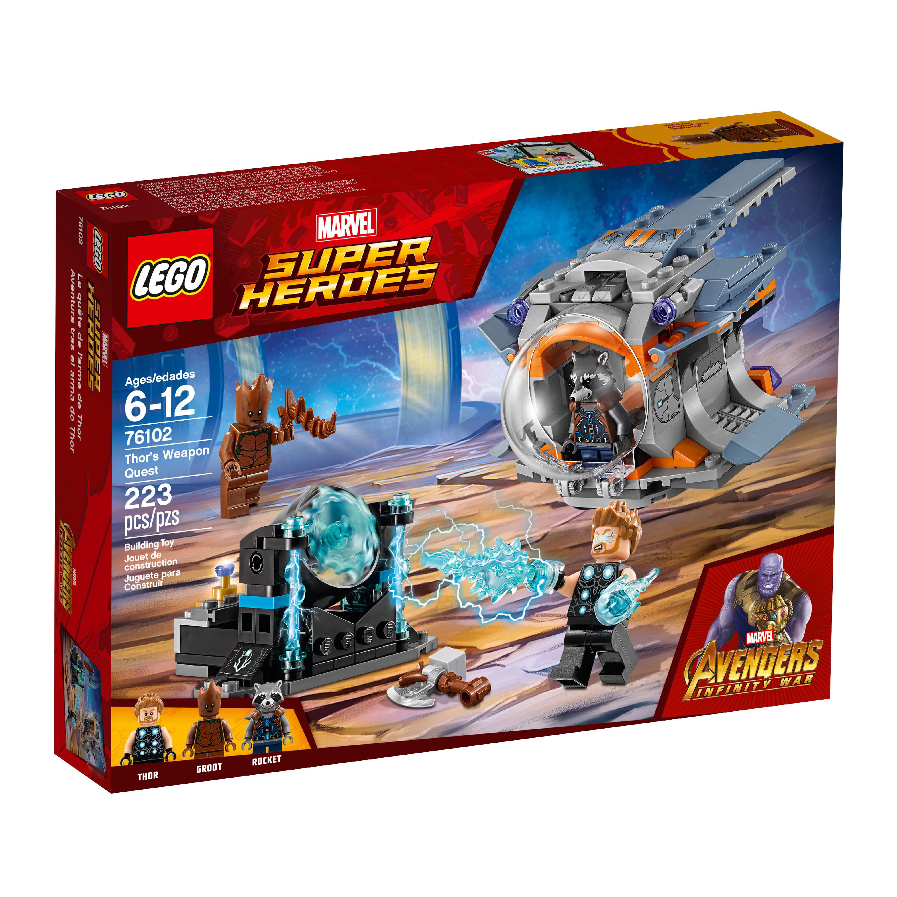 Lego 76102 Marvel Super Heroes Thor's Weapon Quest 223pcs 