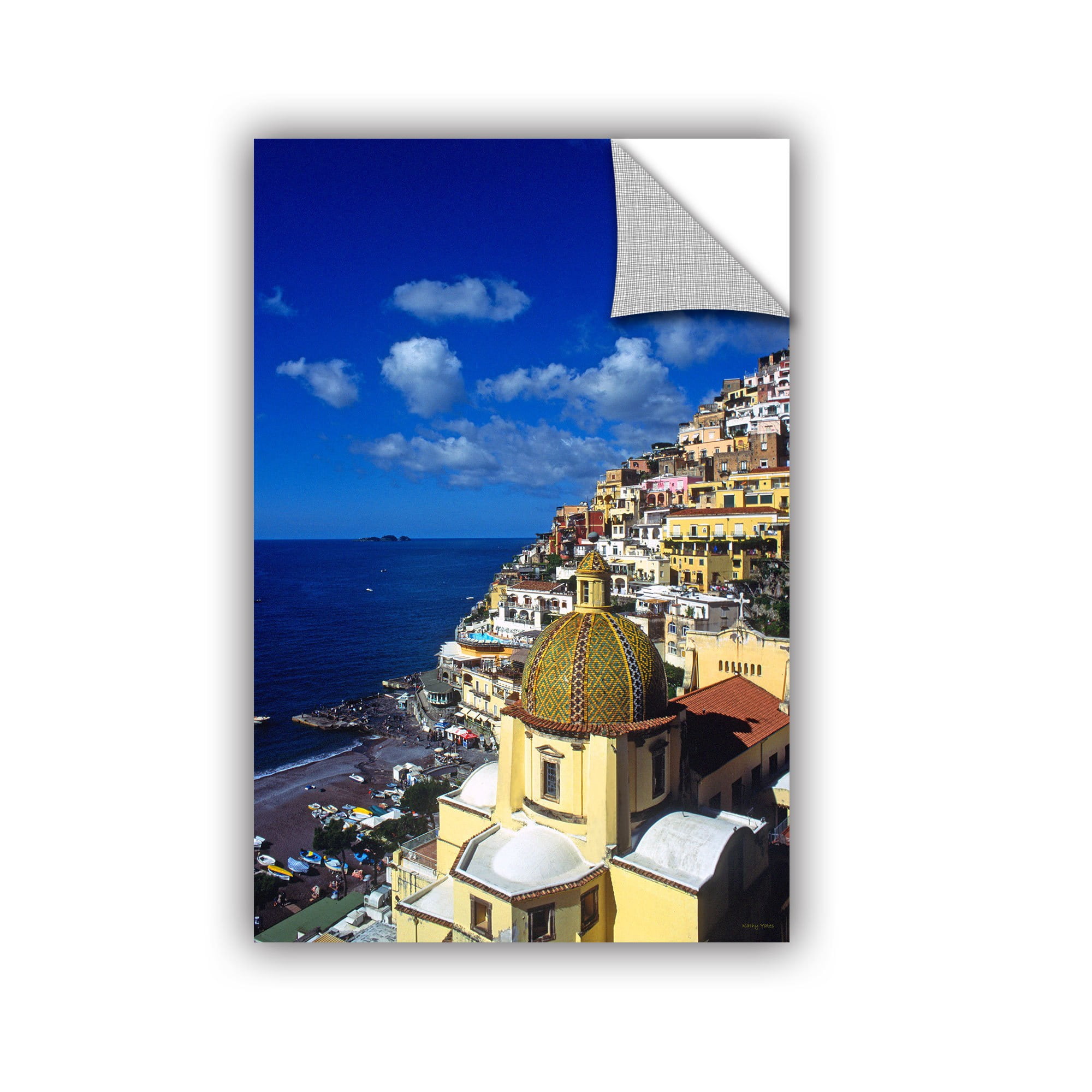 ArtAppealz Kathy Yates "Picturesque Positano" Removable Wall Art