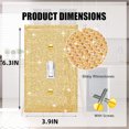 thumbnail image 2 of Shiny Golden Wall Plate Cover,Light Switch Cover,Toggle Light Switch Cover,Rhinestones Decorative Outlet Covers,Wall Plate Decorative, 2 of 7