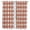 Ochre, Amber, White, variant on Red Buffalo Plaid Kitchen Curtains 63 Inch Length, Farmhouse Checkered Boho Vintage Tiers Curtains for Living Room Berdoom Bathroom, Light Filtering Drapes Window Treatment 2 Panels 42"Wx63"L