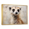 thumbnail image 2 of Designart "Portrait Of A Cute Meercat III" Meercat Floater Framed Canvas Art Print, 2 of 5