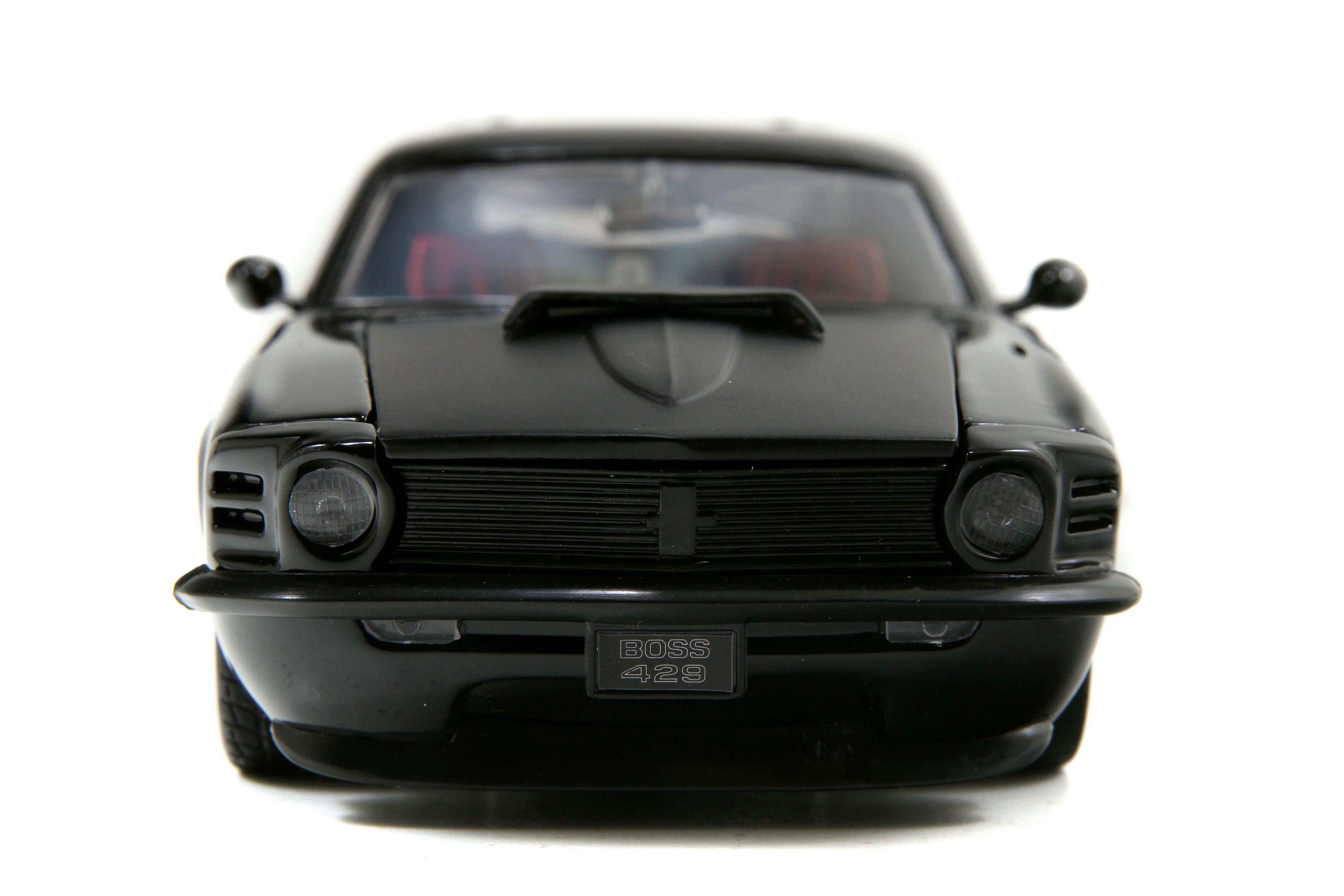 Big Time Muscle 1:24 1970 Ford Mustang Boss 429 Die-cast Car Black Red Play Vehicles(Selections May Vary)