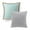 Water Blue & Light Gray, variant on Decorative Throw Pillow Set, Linen Trimmed Farmhouse & Soft Corduroy Striped Velvet Series Bundle, for Sofa Couch Bedroom, Off White, 18" x 18"