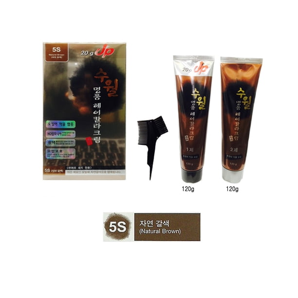 Su Wall Luxury Hair Color Cream (5S Natural Brown) 120g + 120g