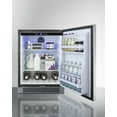 thumbnail image 5 of 24" Wide Built-In Outdoor All-Refrigerator, Stainless Steel/Black, RHD, 5 of 7