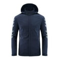 thumbnail image 3 of Herrnalise New Men's Stand Collar Casual Stretch Jacket Outdoor Windproof Wear-resistant Upper Jacket Vest Dark Blue, 3 of 5