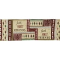 thumbnail image 2 of Faith, Family, Friends 5-Piece Tapestry Placemat & Table Runner Set in Burgundy, 2 of 7