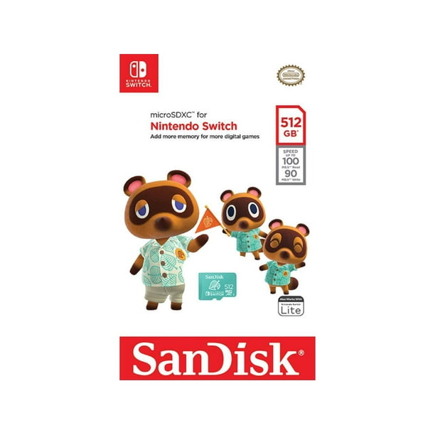 SanDisk 512GB microSDXC UHS-I for Nintendo Switch, Speed Up to