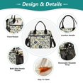 thumbnail image 3 of FORMRS Insulated Lunch Bag Unisex Large Capacity with Shoulder Strap, Light Floral, 3 of 6